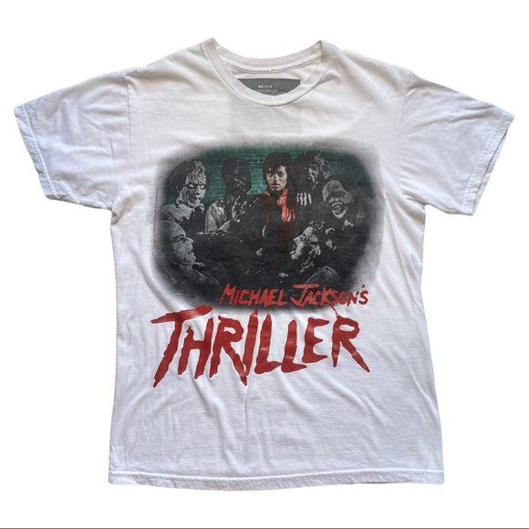 Michael Jackson Thriller Vintage Graphic Tee Shirt size Small - Picture 3 of 10
